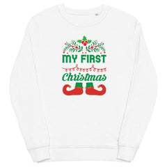 Winter Women's Sweatshirt Printed with MY FIRST CHRISTMAS