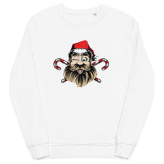 Buy Merry Christmas Print Women's Sweatshirt Retro Santa