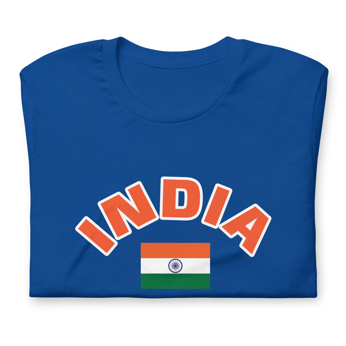 Indian Flag Blue Half Sleeves Jersey Indian Cricket Fan Jersey T20 World Cup 2024