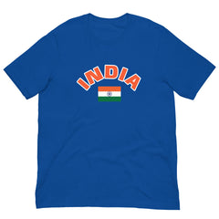 Indian Flag Blue Half Sleeves Jersey Indian Cricket Fan Jersey T20 World Cup 2024