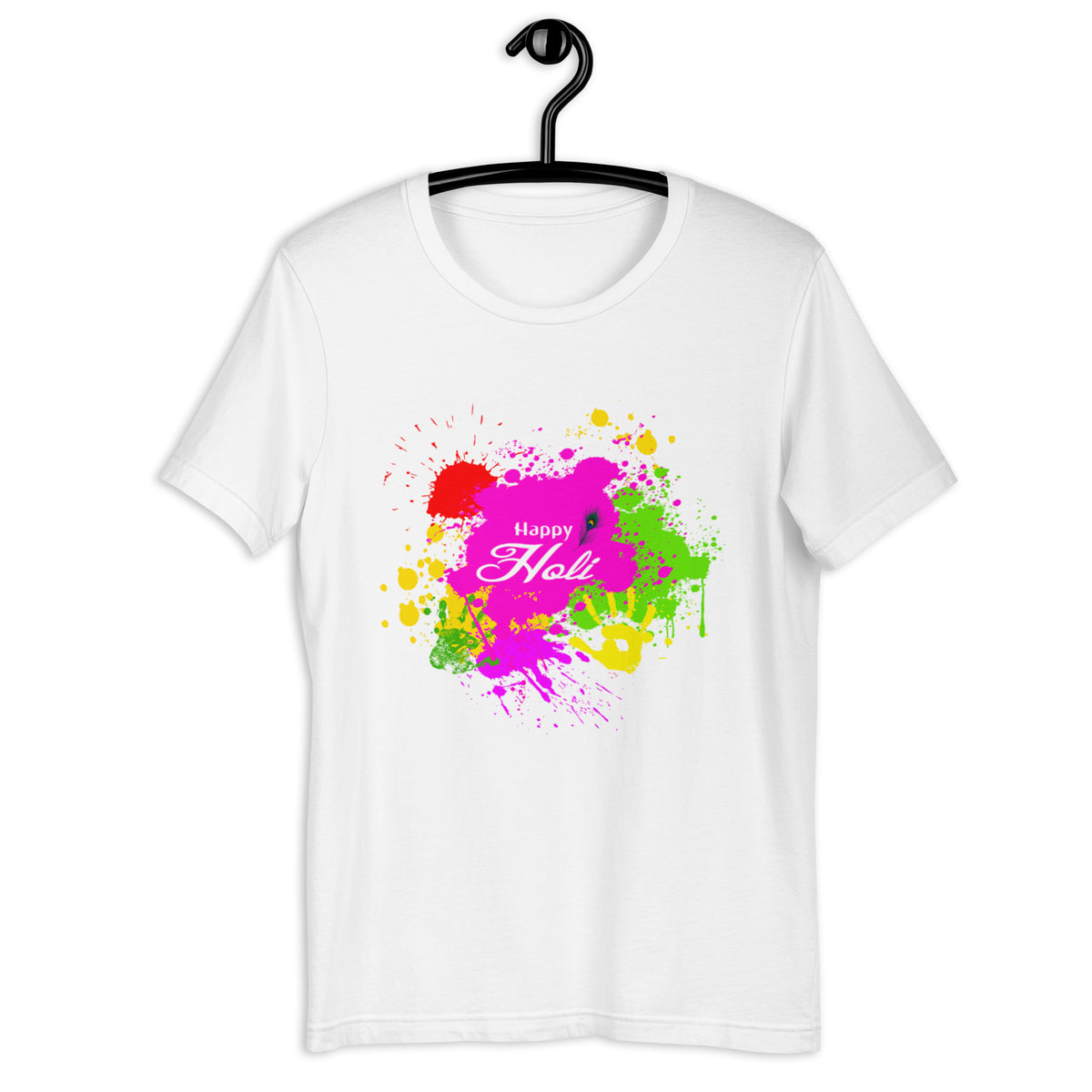 Happy Holi T-Shirt, Hindu Spring Women Round Neck Shirt, Happy Holi Colors Shirt For adults, Unisex Happy Holi Shirt, Holi T- Shirt