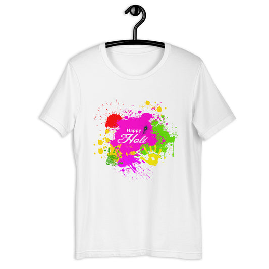 Happy Holi T-Shirt, Hindu Spring Women Round Neck Shirt, Happy Holi Colors Shirt For adults, Unisex Happy Holi Shirt, Holi T- Shirt