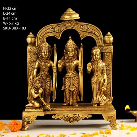 8.5" BRASS RAM DARBAR STATUE (BRT-575)