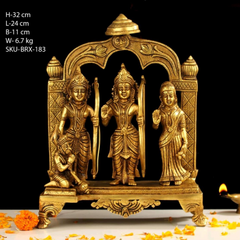 8.5" BRASS RAM DARBAR STATUE (BRT-575)