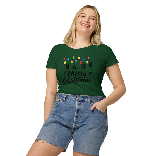 Merry Christmas Printed Women's T-Shirt