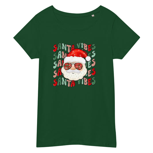 Santa Printed Christmas Women's T-Shirt