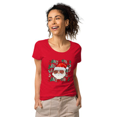 Santa Printed Christmas Women's T-Shirt