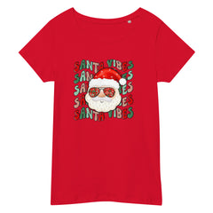 Santa Printed Christmas Women's T-Shirt