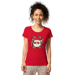 Santa Printed Christmas Women's T-Shirt