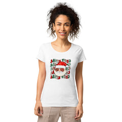 Santa Printed Christmas Women's T-Shirt