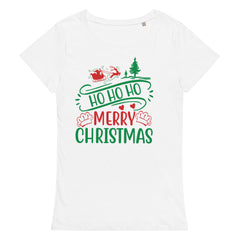 Comfort Colors Christmas T-Shirt, HO HO HO MERRY CHRISTMAS Women's T-Shirt