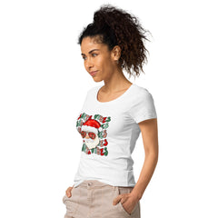 Santa Printed Christmas Women's T-Shirt