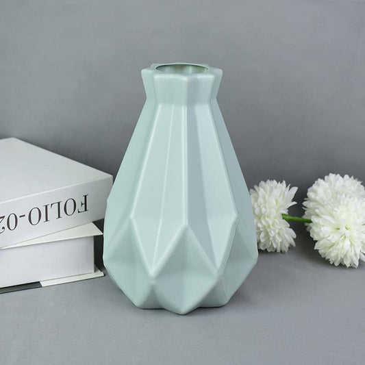 Modern Flower Plastic VaseModern Flower Vase White Pink Plastic Vase Flower Pot Basket