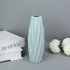 Modern Flower Plastic VaseModern Flower Vase White Pink Plastic Vase Flower Pot Basket
